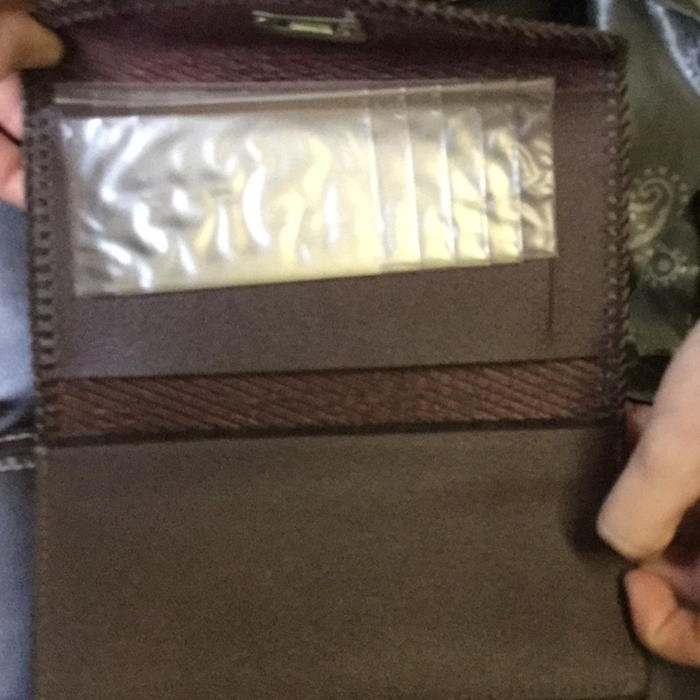 Tooled leather wallet cowgirl rodeo queen farmer’s market boho chic Coachella - Picture 5 of 7